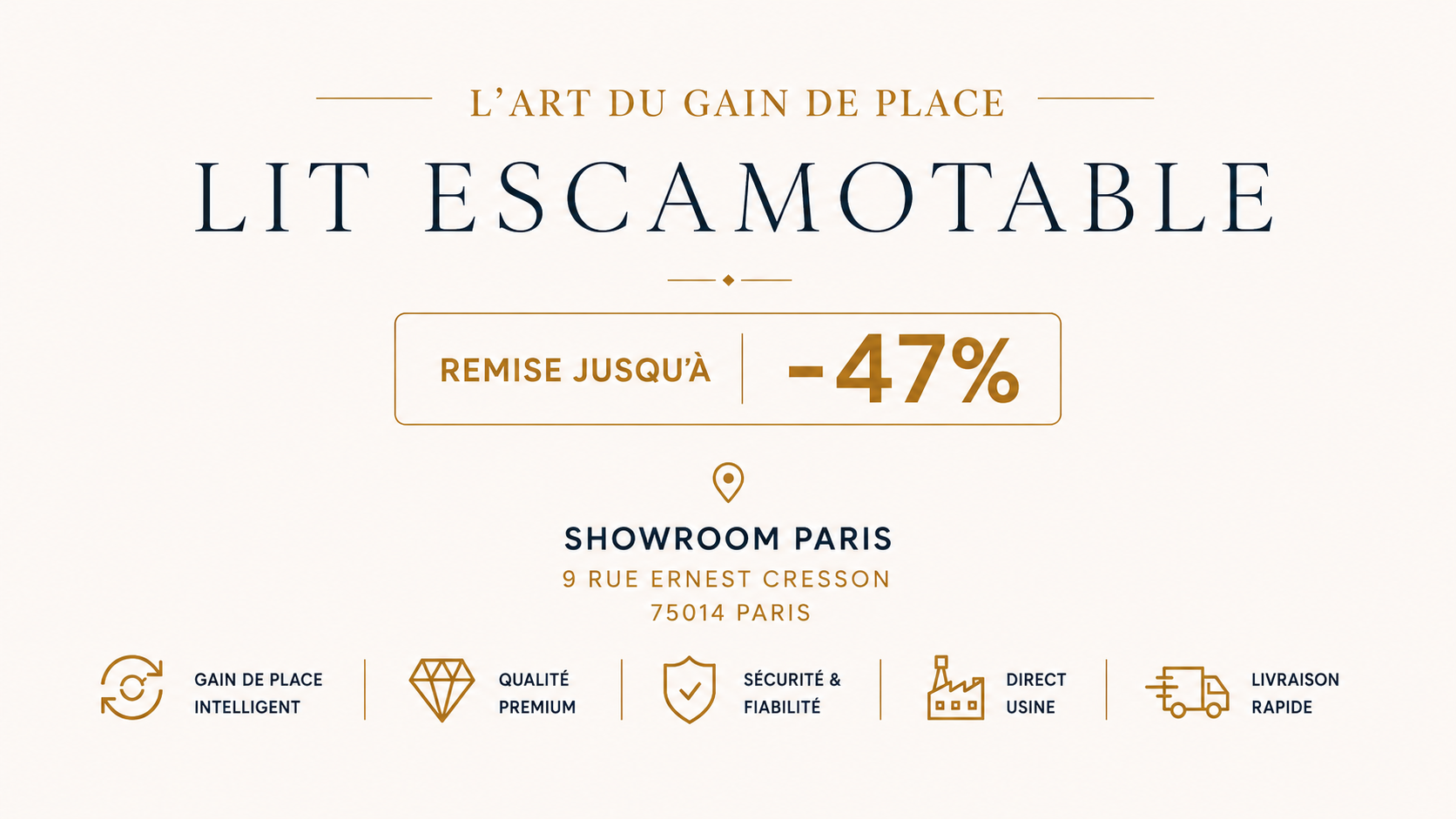 Lit escamotable Gainplus