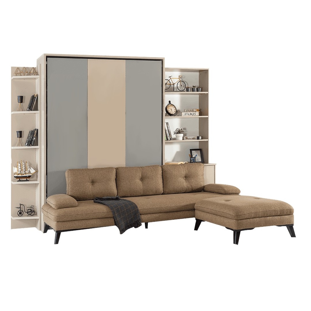 it escamotable verticale XL 2 places déplié