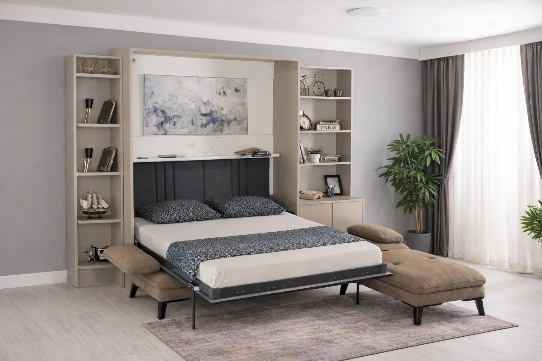 Lit escamotable vertical XL 2 places