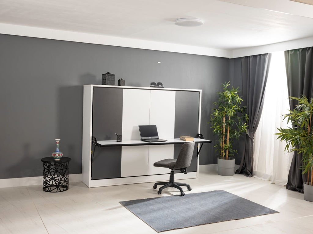 Lit escamotable horizontal 2 places