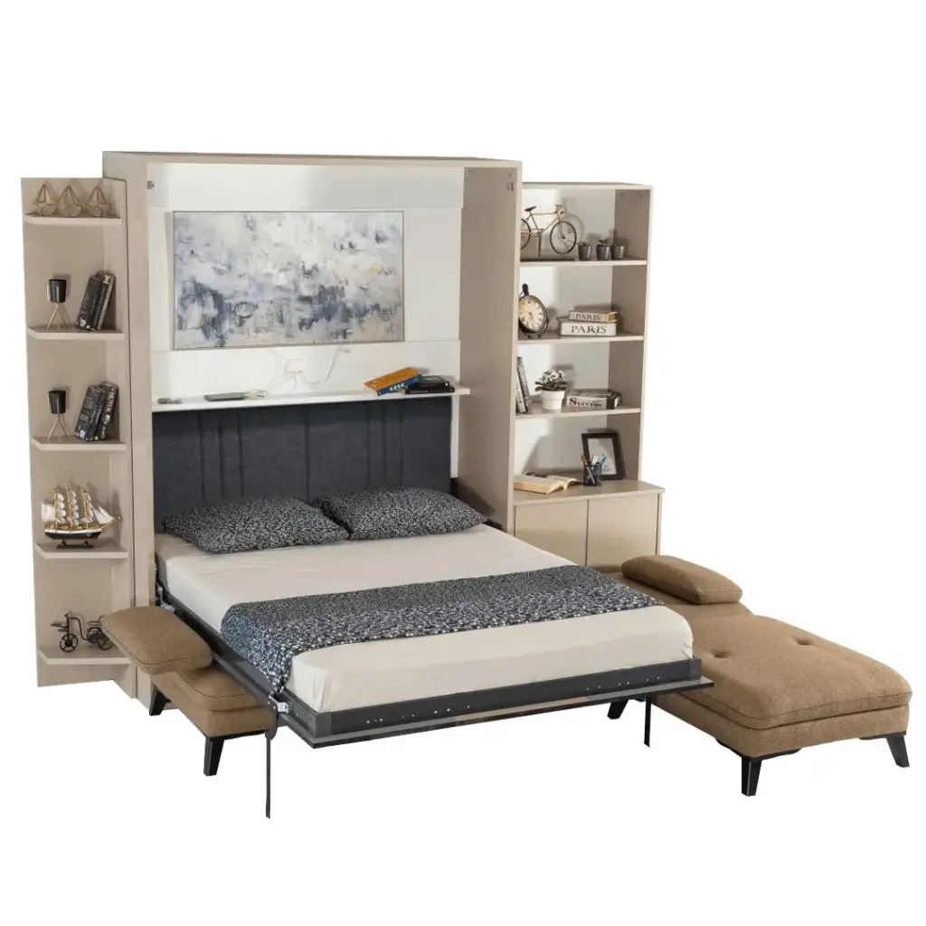 Lit escamotable vertical XL 2 places