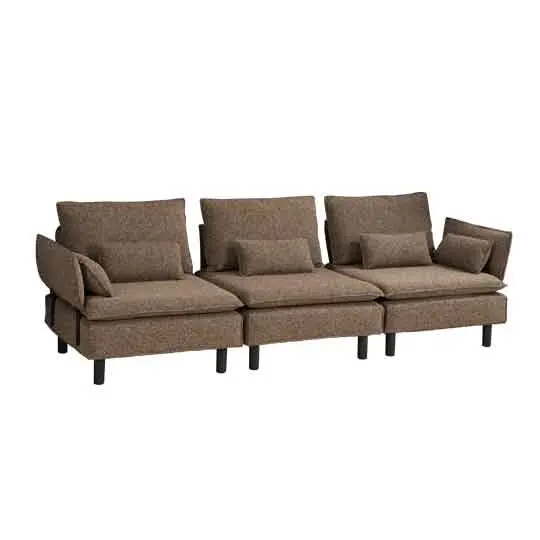 Canapé modulable GPsofa 3 places (Gris, Livraison Île de France incluse)